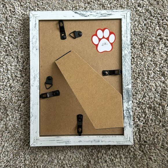 Handmade rhinestone embroidery Doberman breed framed art matted size 4 x 6 - Picture 6 of 6